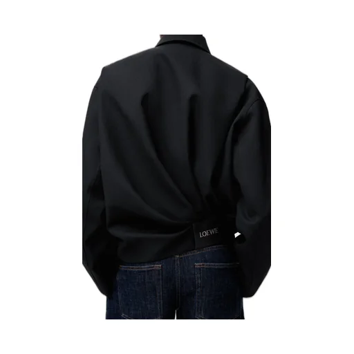 Draped Jacket In Wool