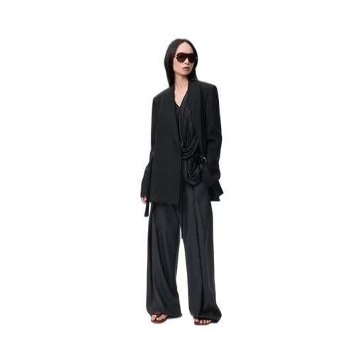Belted Trousers In Wool