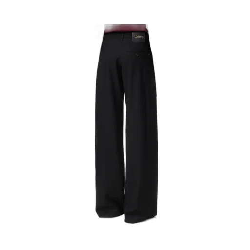 Belted Trousers In Wool