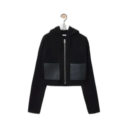 Zip-Up Hoodie In Wool