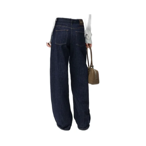 Belted Jeans In Denim