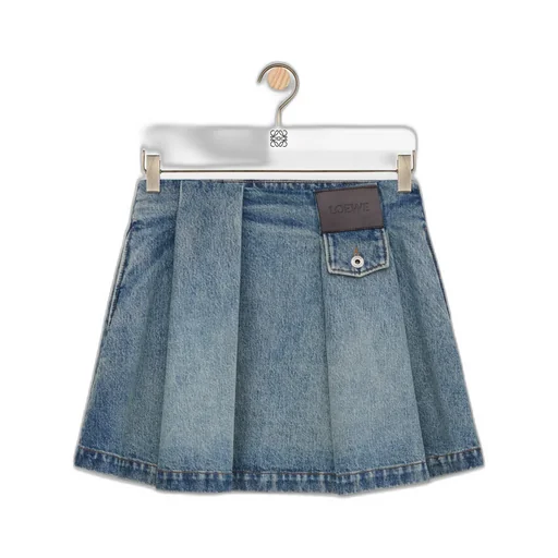 Mini Skirt In Denim