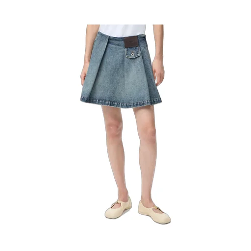 Mini Skirt In Denim