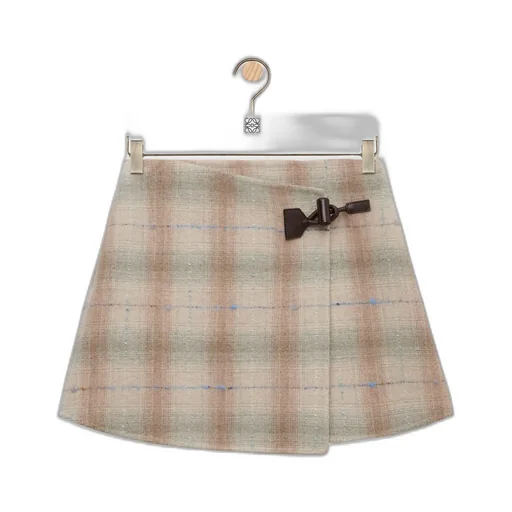Mini Skirt In Wool And Cashmere Blend