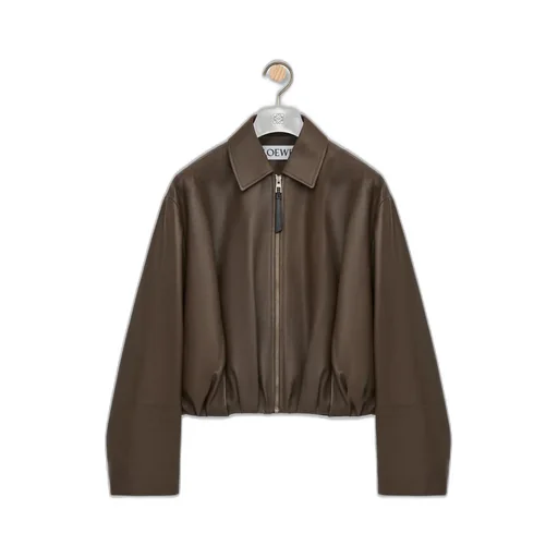 Draped Jacket In Nappa Calfskin