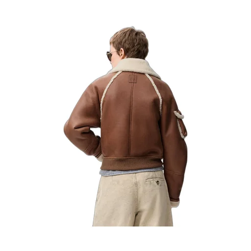 Bomber Jacket In Shearling