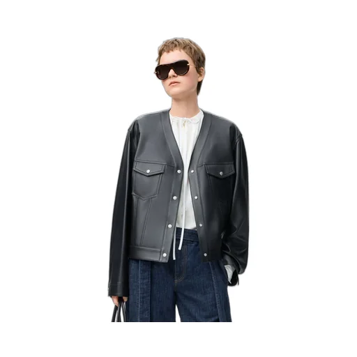 Cardigan In Nappa Lambskin