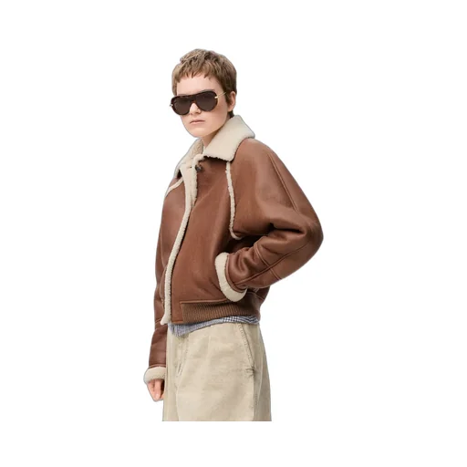 Bomber Jacket In Shearling