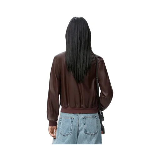 Cropped Jacket In Nappa Lambskin