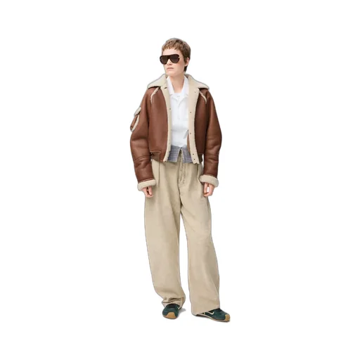 Bomber Jacket In Shearling