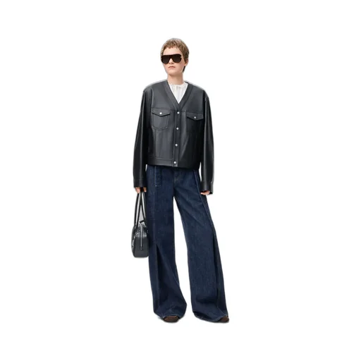 Cardigan In Nappa Lambskin