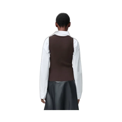 Anagram Tank Top In Stretch Viscose