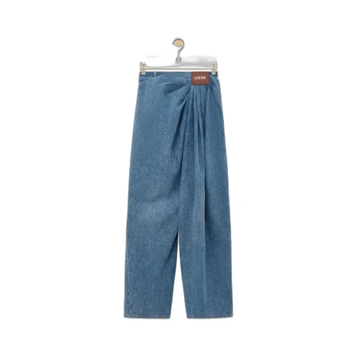 Draped Jeans In Denim
