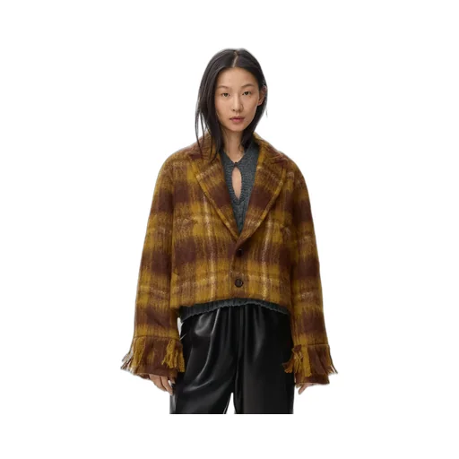 Jacket In Mohair And Wool Blend