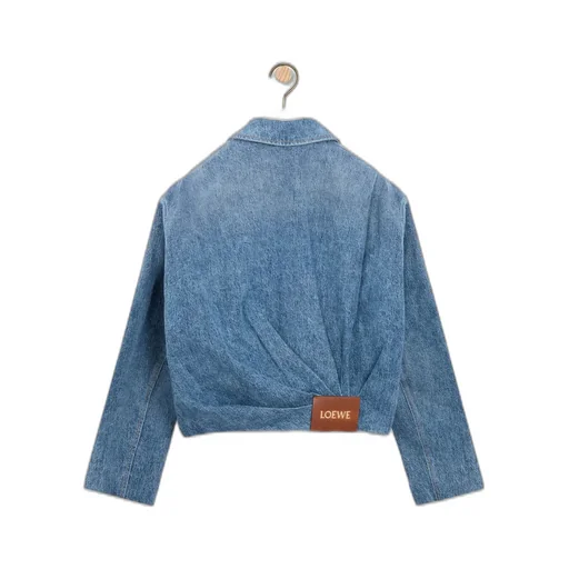 Draped Jacket In Denim