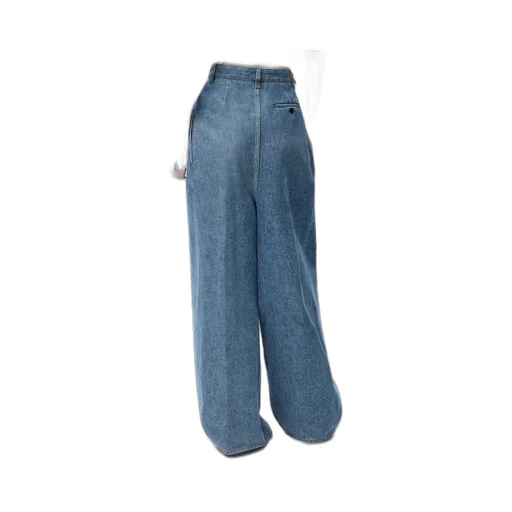 Draped Jeans In Denim