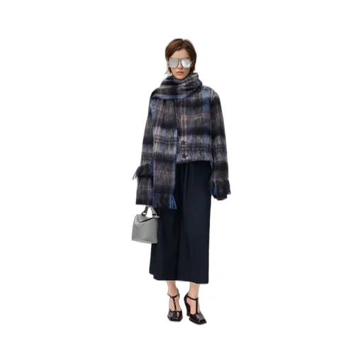Jacket In Mohair And Wool Blend