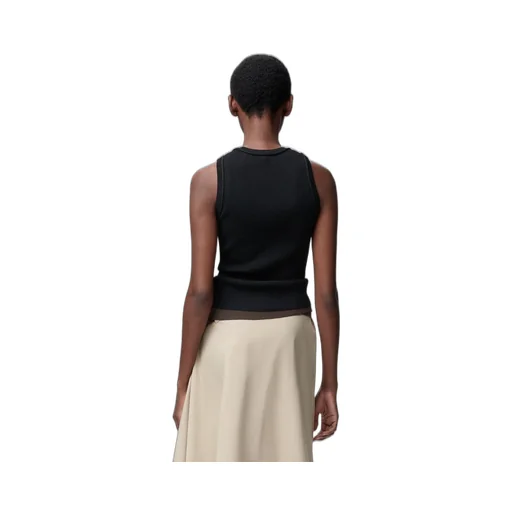 Anagram Tank Top In Stretch Viscose