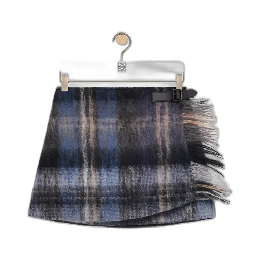 Skirt In Mohair And Wool Blend