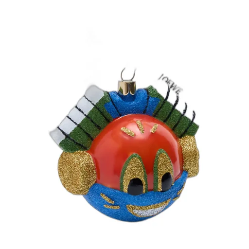 Knight Cat Bauble In Blown Glass