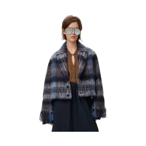 Jacket In Mohair And Wool Blend