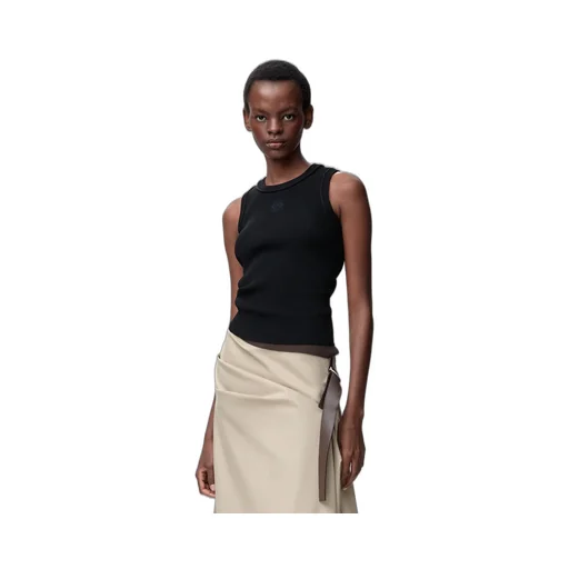 Anagram Tank Top In Stretch Viscose