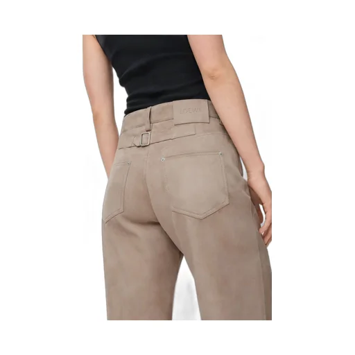 Trousers In Suede Goatskin