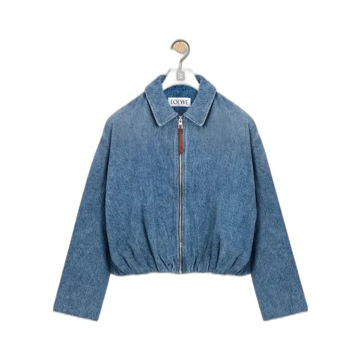 Draped Jacket In Denim