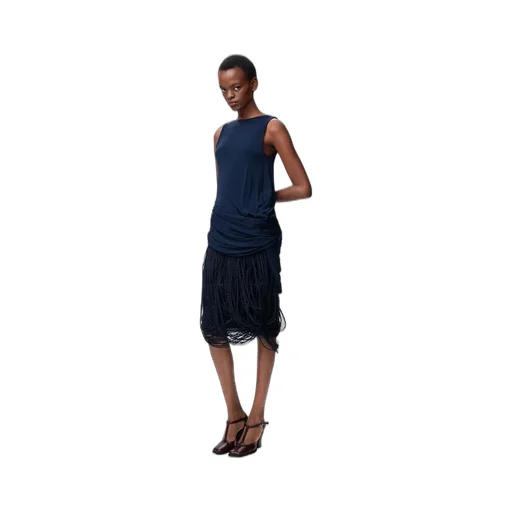 Embellished Dress In Viscose