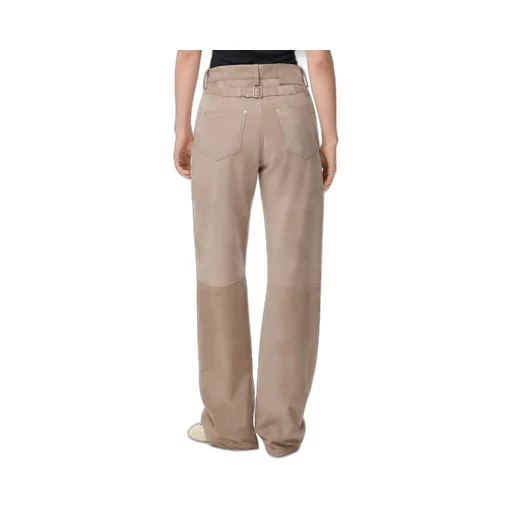 Trousers In Suede Goatskin