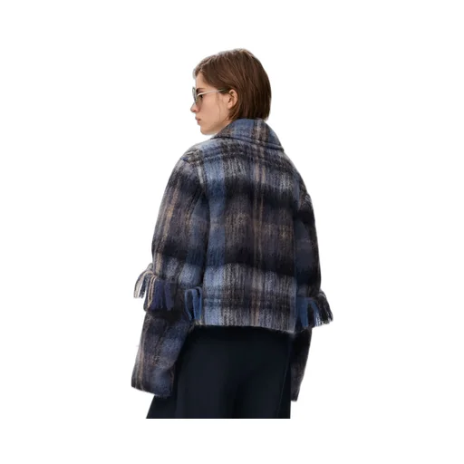 Jacket In Mohair And Wool Blend