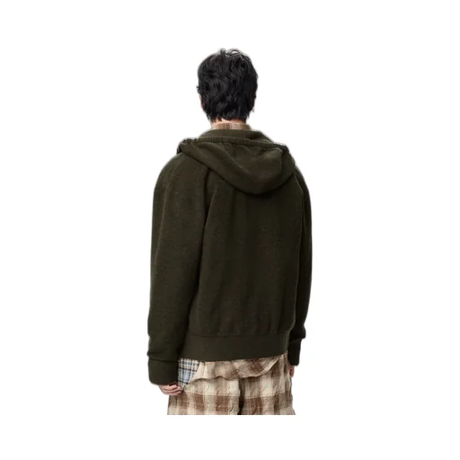 Anagram Zip-Up Hoodie In Wool