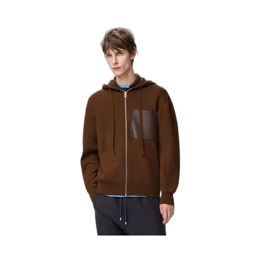 Zip-Up Hoodie In Wool