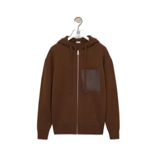 Zip-Up Hoodie In Wool