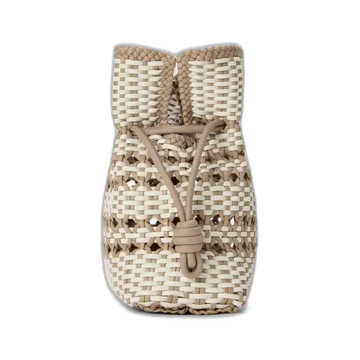 Medium Flamenco Clutch In Woven Nappa Calfskin