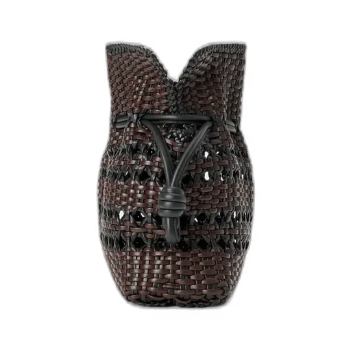 Medium Flamenco Clutch In Woven Nappa Calfskin