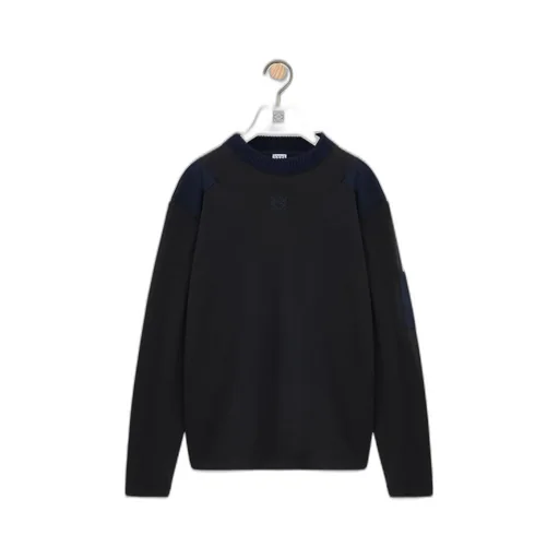 Long Sleeve Top In Cotton Blend