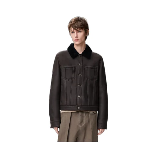 Trucker Jacket In Shearling