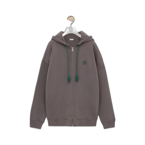 Zip-Up Hoodie In Cotton