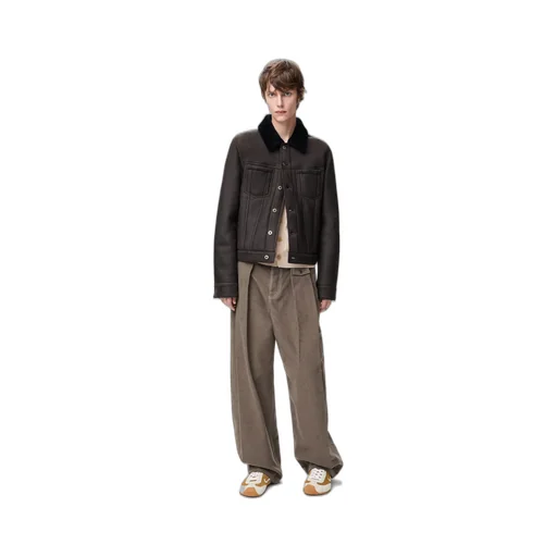 Trucker Jacket In Shearling