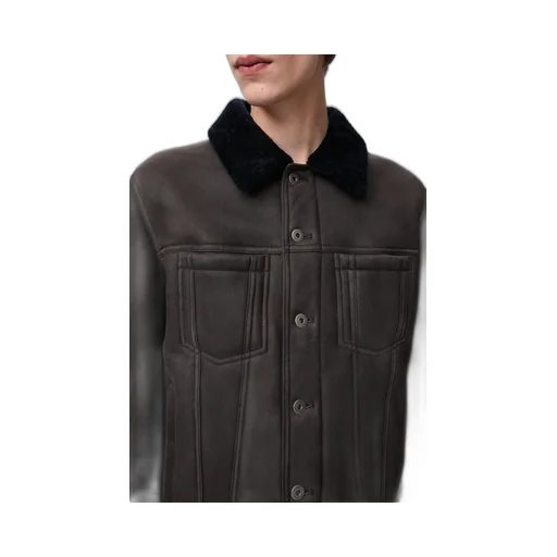 Trucker Jacket In Shearling