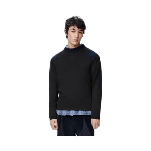 Long Sleeve Top In Cotton Blend