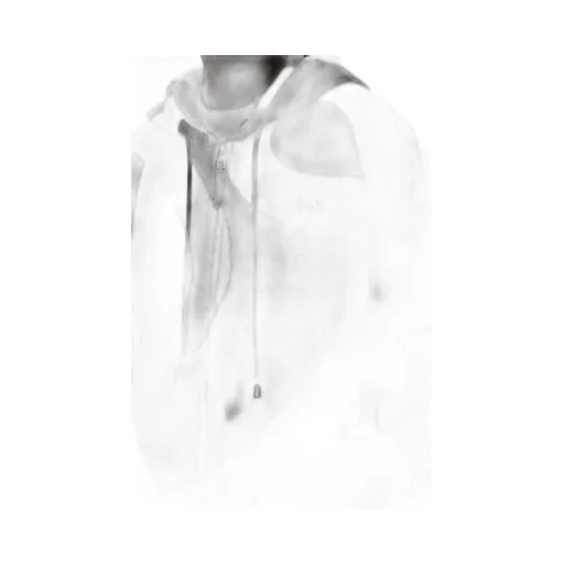 Zip-Up Hoodie In Wool And Cotton