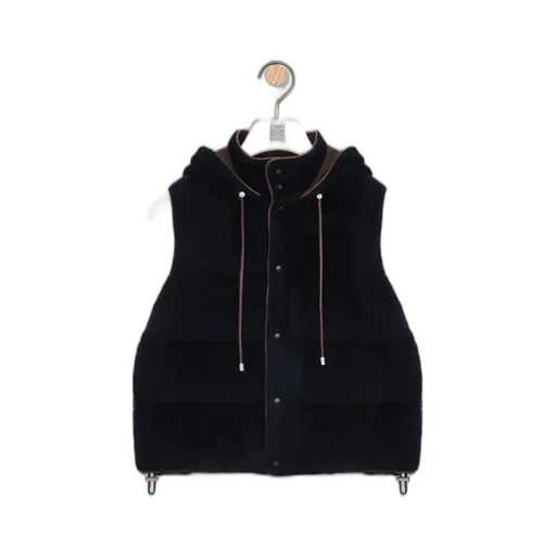 Padded Vest In Shearling