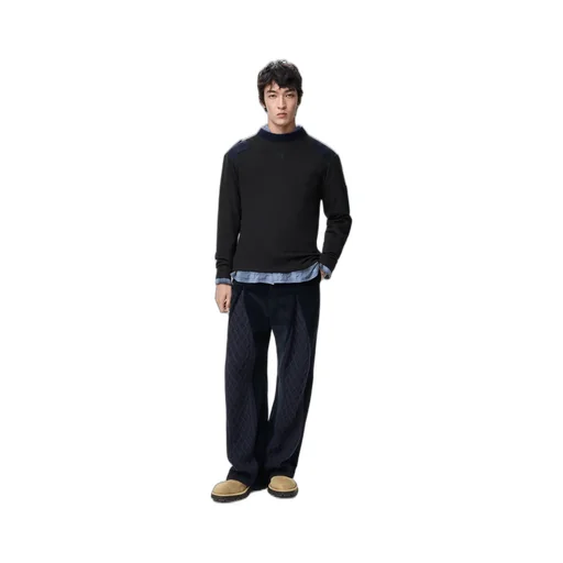 Long Sleeve Top In Cotton Blend