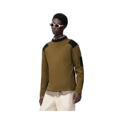 Long Sleeve Top In Cotton Blend