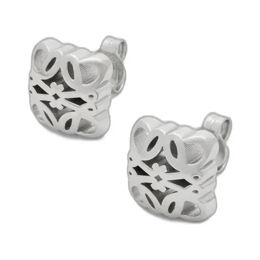 Anagram Bombé Earrings In Sterling Silver