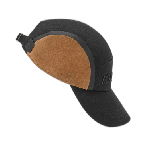 Camp Cap In Canvas And Suede