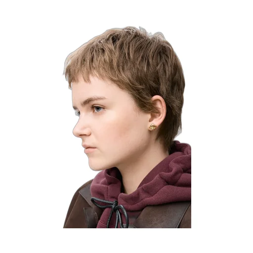 Anagram Bombé Stud Earrings