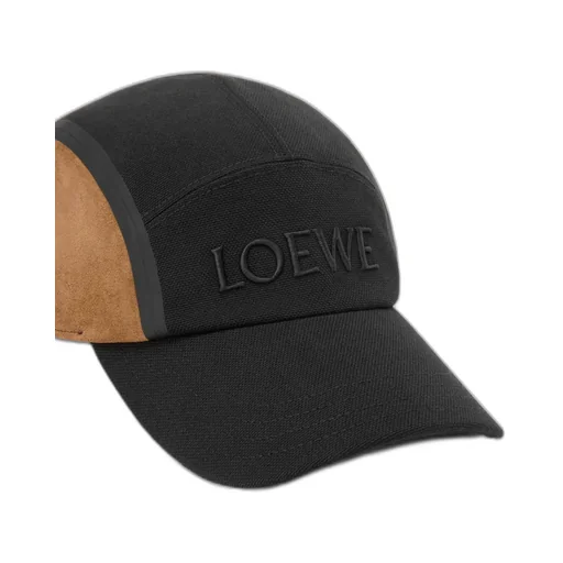 Camp Cap In Canvas And Suede